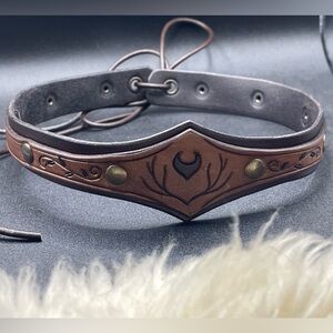 Brown Leather Renaissance Festival/LARP Headband